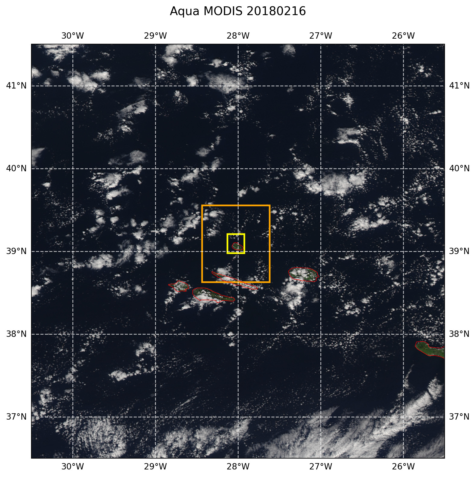 True color MODIS AQUA