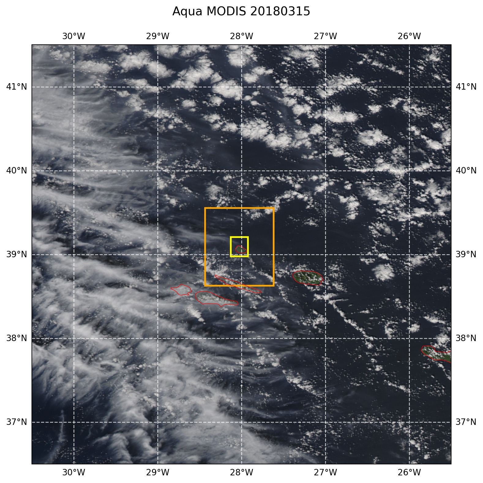 True color MODIS AQUA