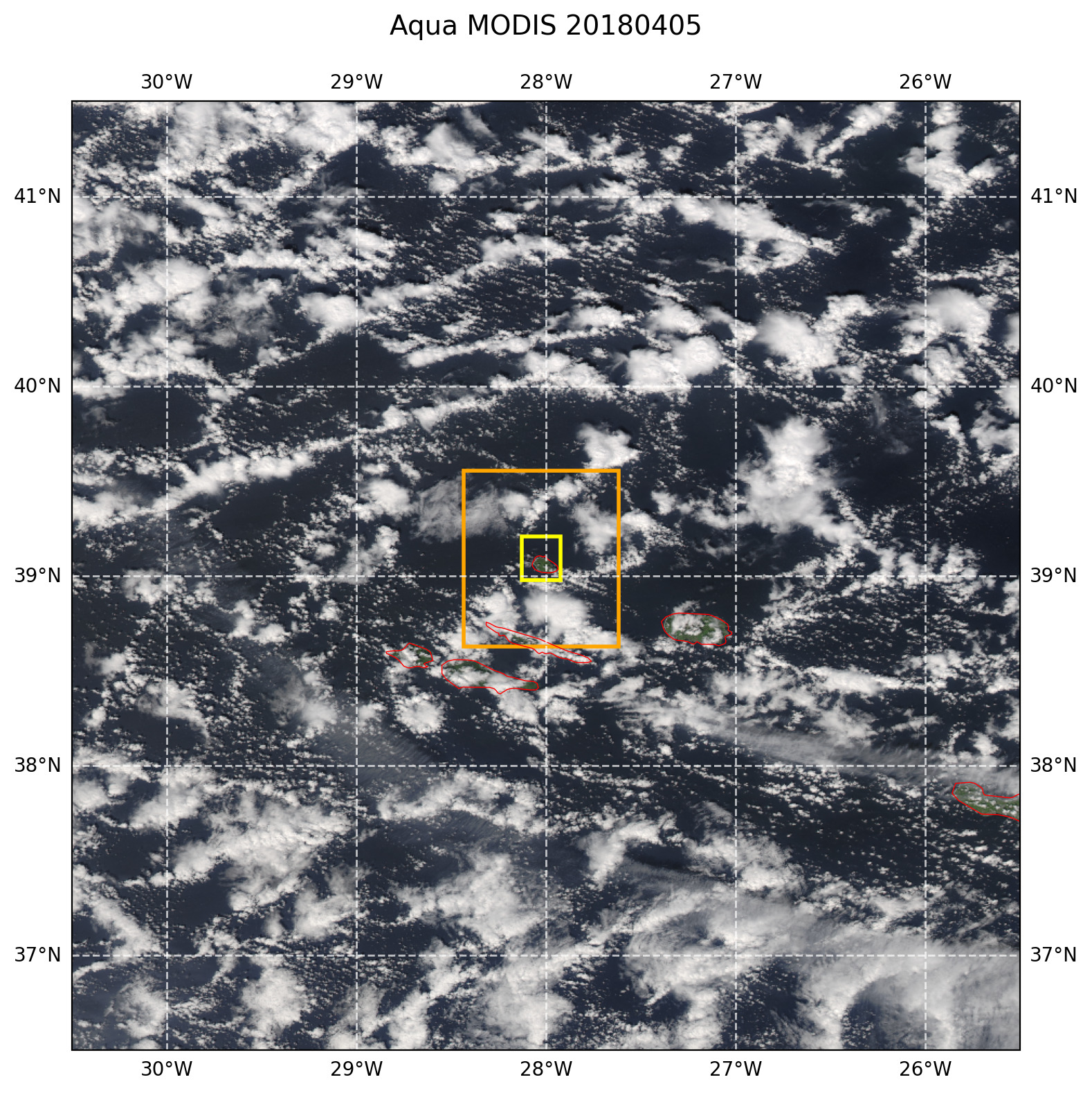 True color MODIS AQUA