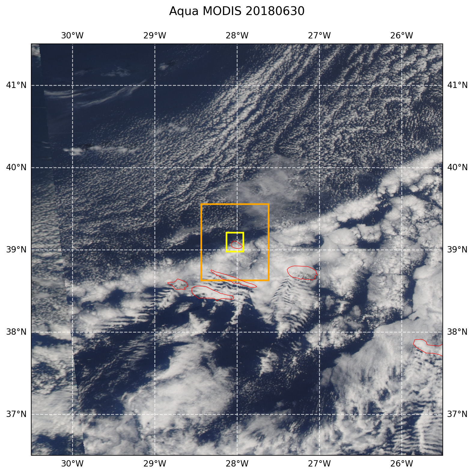 True color MODIS AQUA