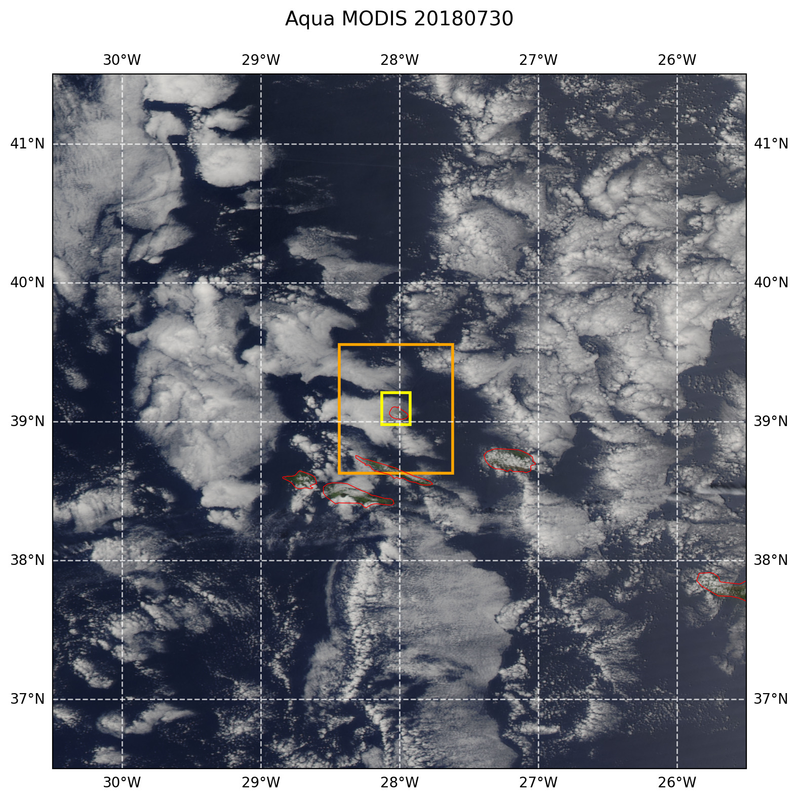 True color MODIS AQUA