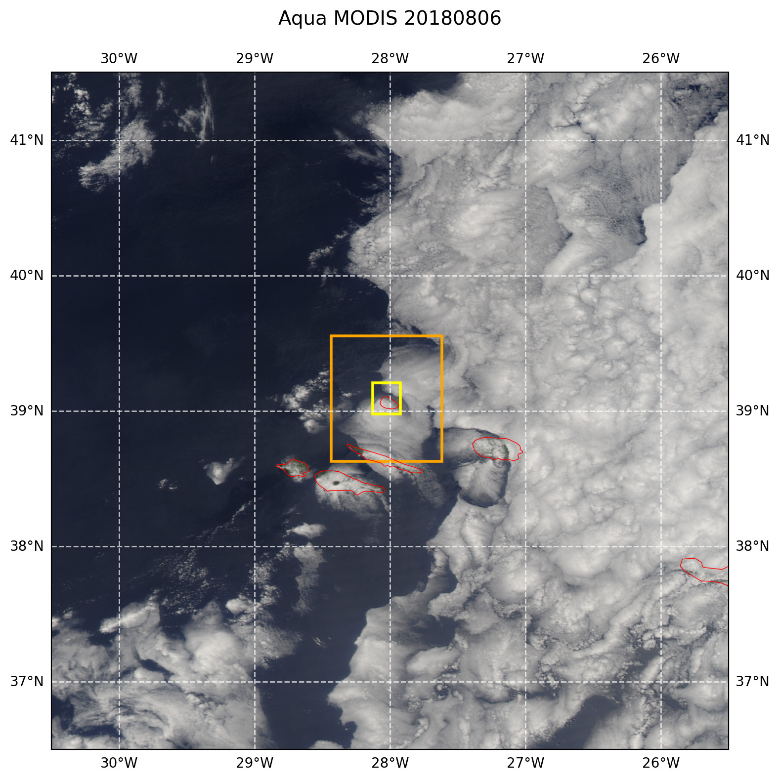True color MODIS AQUA