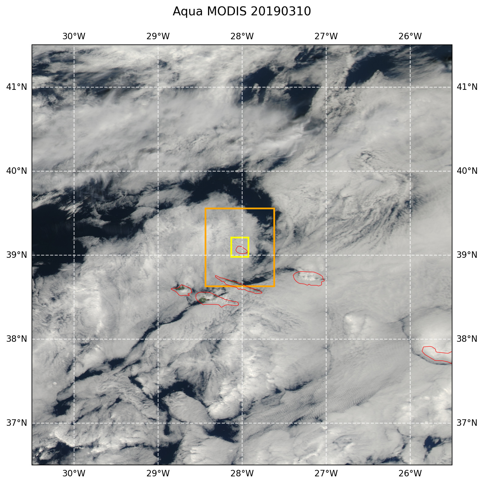 True color MODIS AQUA