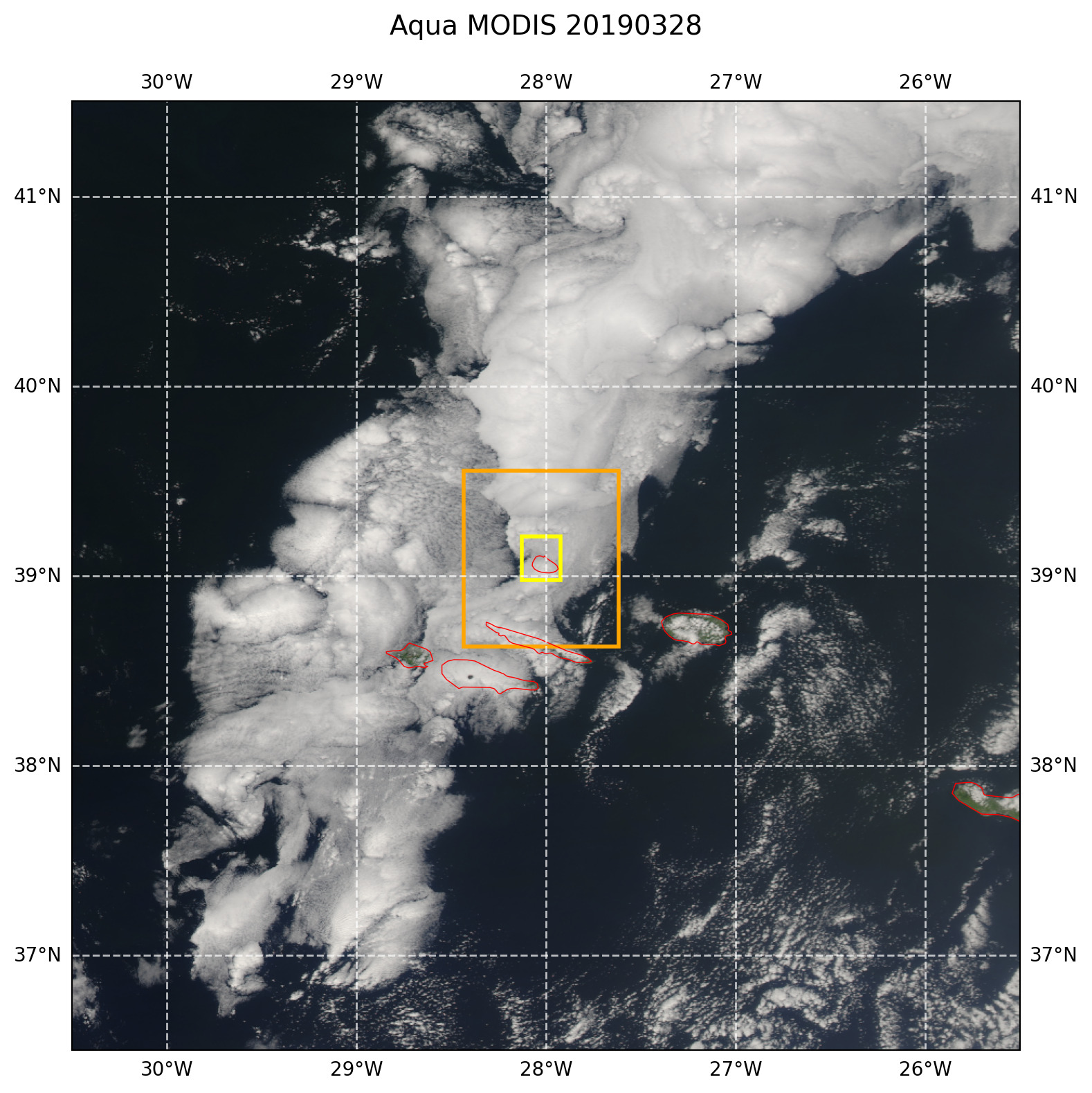 True color MODIS AQUA