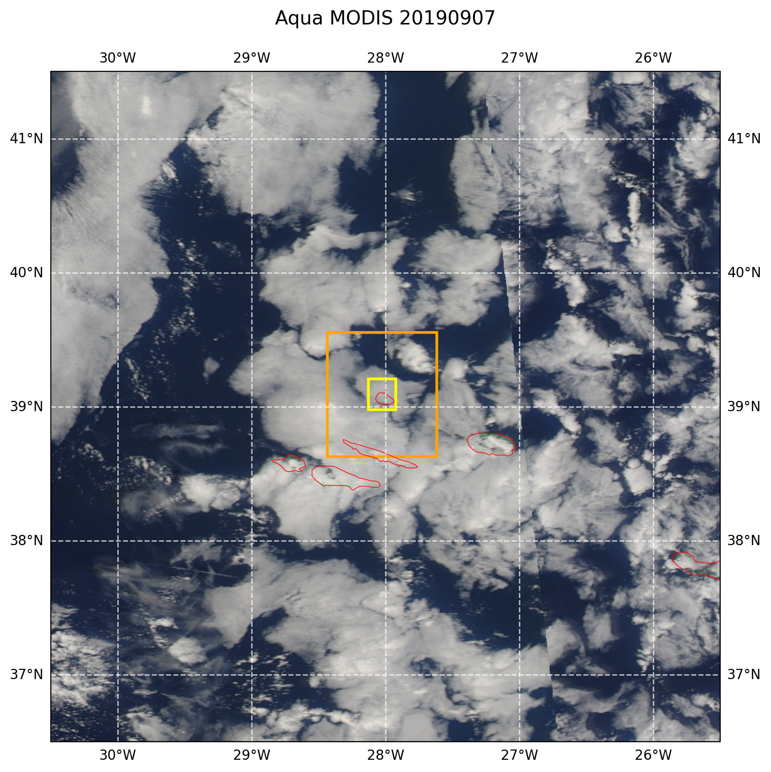 True color MODIS AQUA